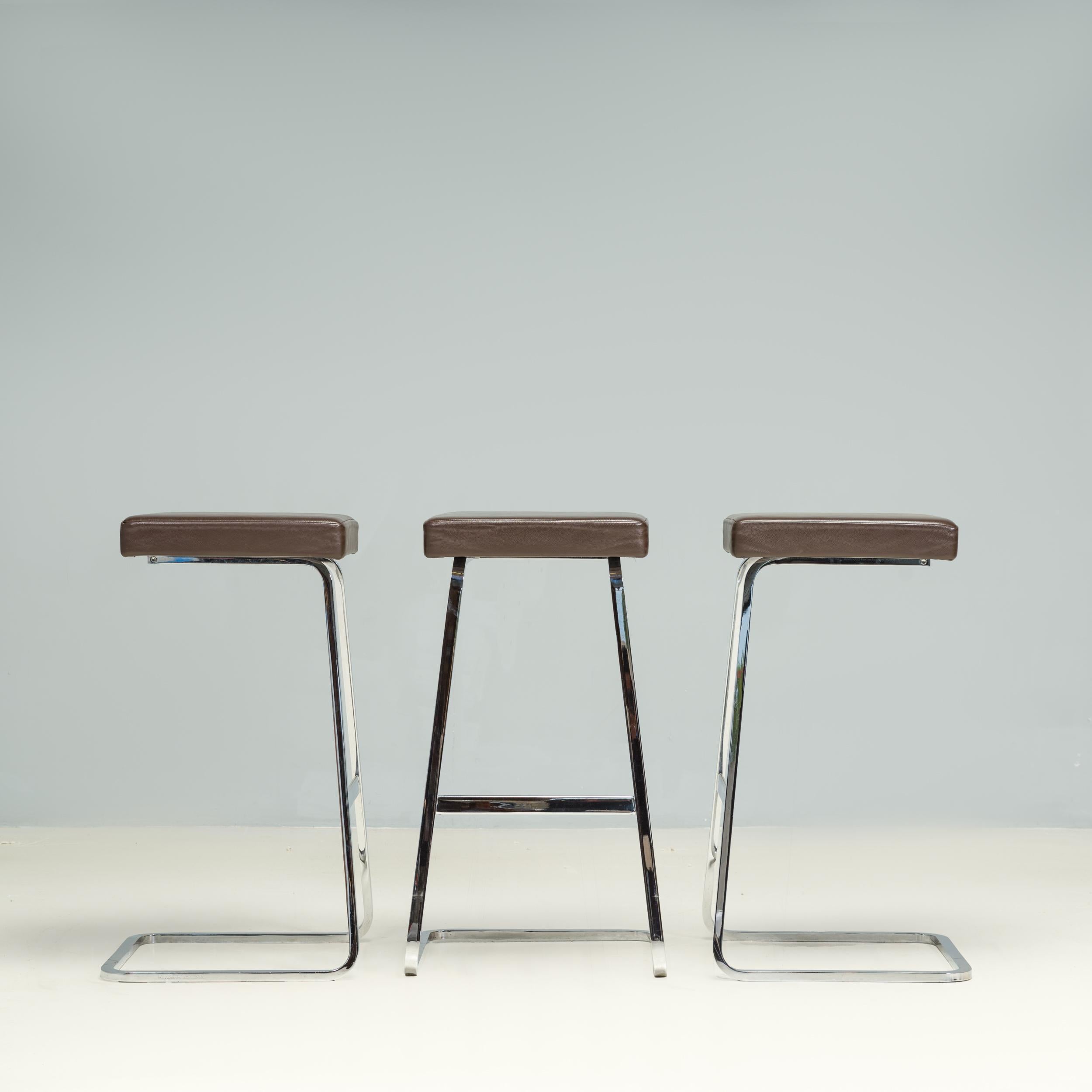 Originally designed by Ludwig Mies Van der Rohe in 1958 for the Four Seasons Restaurant at the Seagram Building in New York, the Four Seasons stool has been produced by Knoll since 2006.

Mies van der Rohe was the architect for the Seagram Building