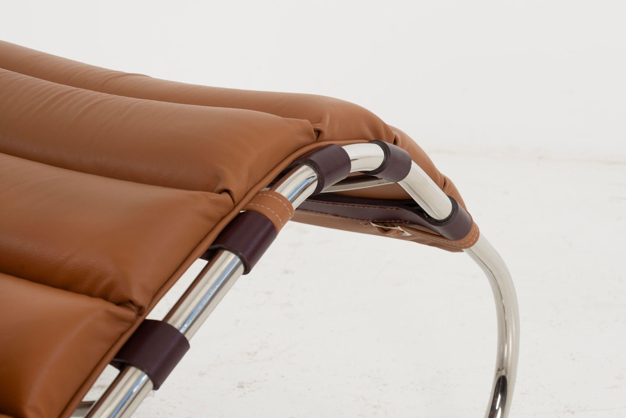 Ludwig Mies van der Rohe for Knoll International MR Chaise Lounge 1927 design For Sale 7