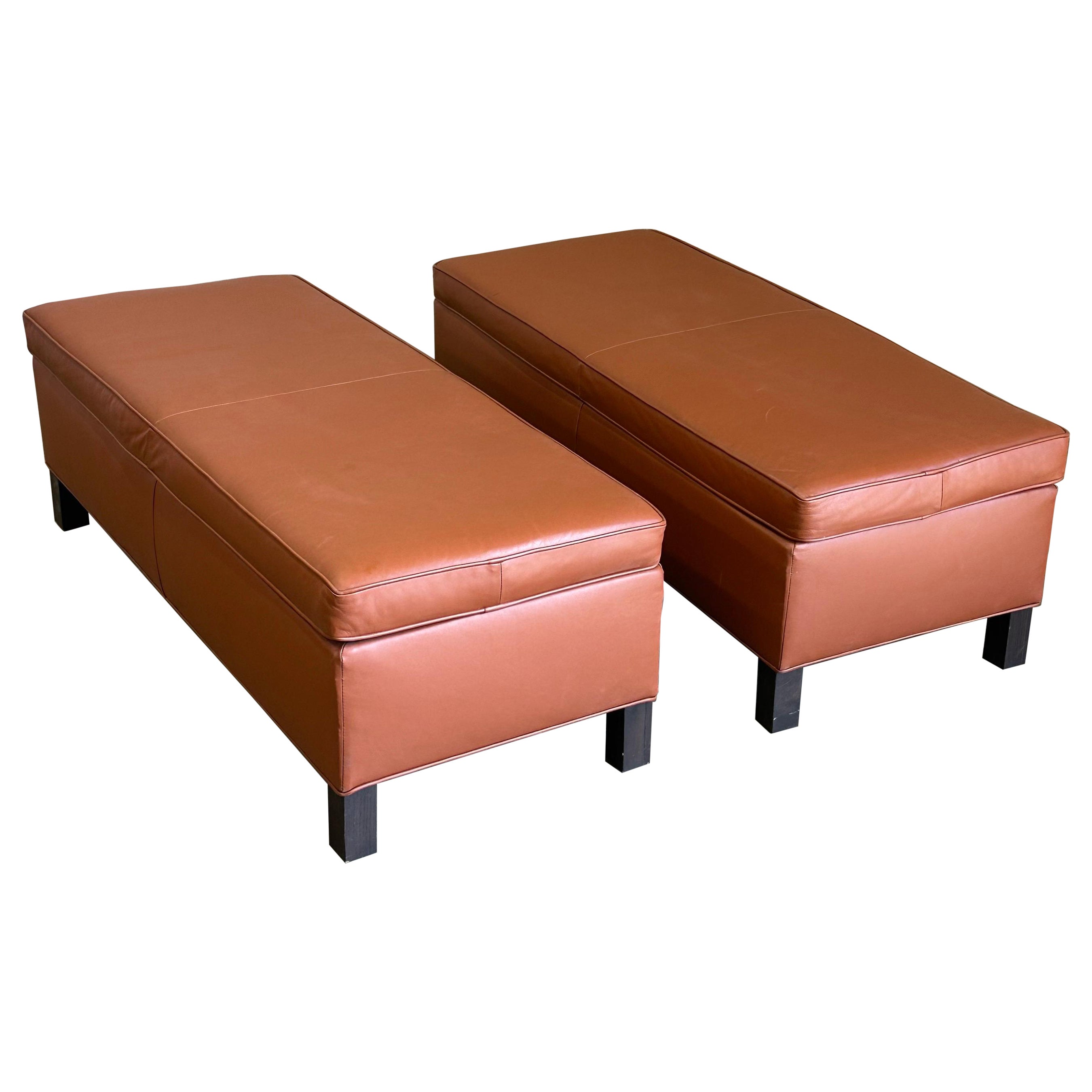 Ludwig Mies Van Der Rohe for Knoll Krefeld Benches- A Pair For Sale