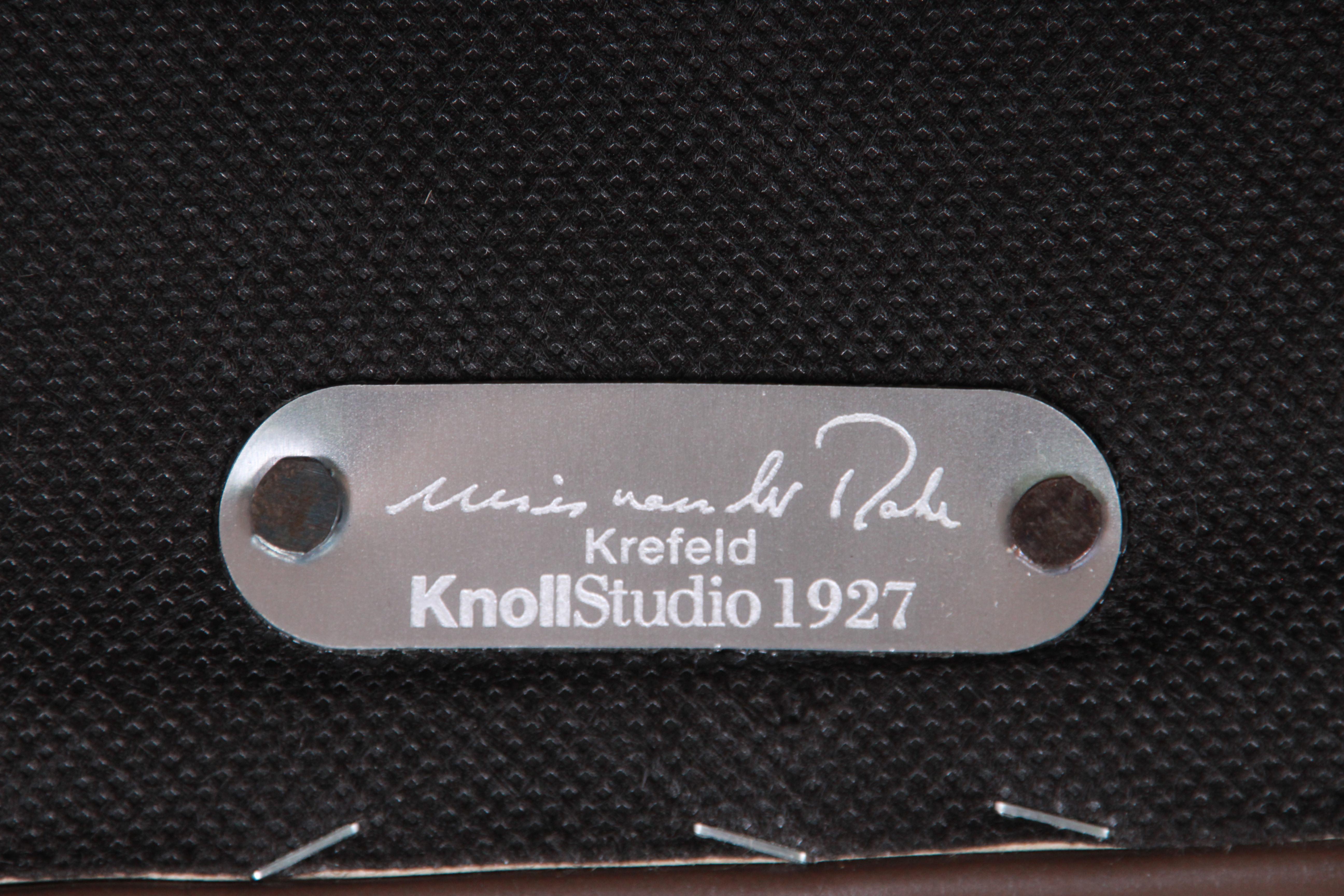 Ludwig Mies Van Der Rohe for Knoll Studio Krefeld Leather Club Chairs, Pair 2