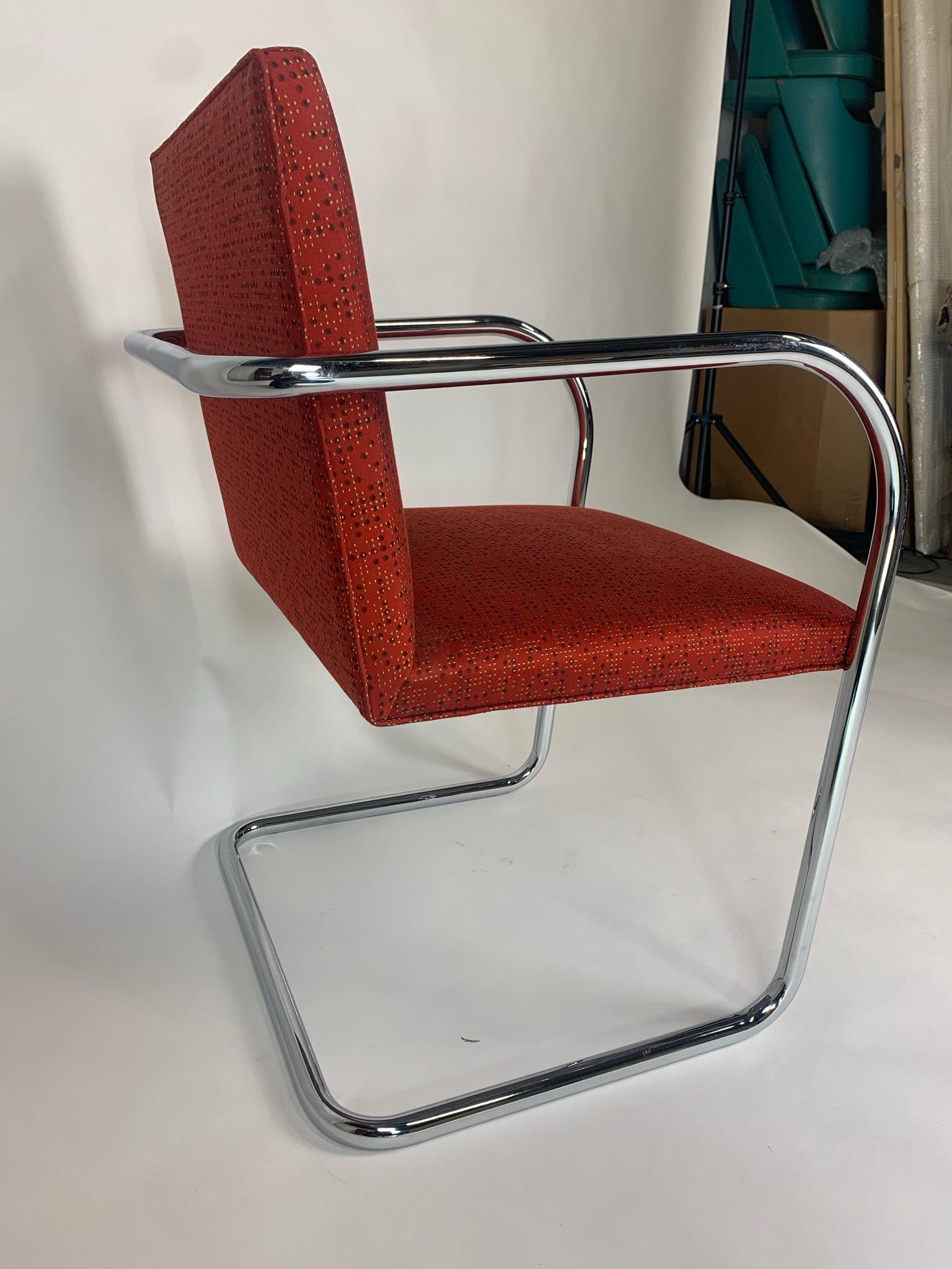 Ludwig Mies van der Rohe for Knoll Tubular Brno Chairs 12 Available 3