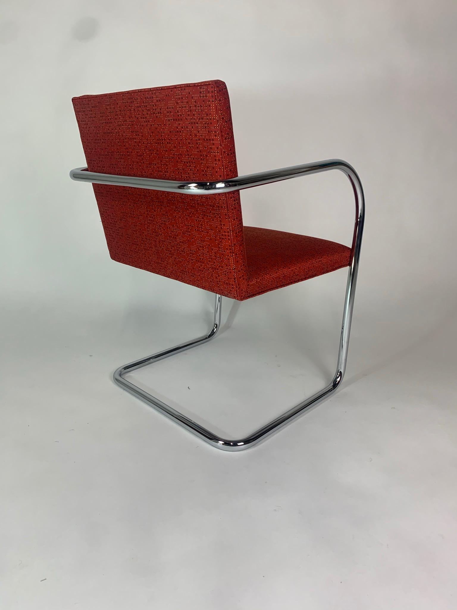 Ludwig Mies van der Rohe for Knoll Tubular Brno Chairs 12 Available 4