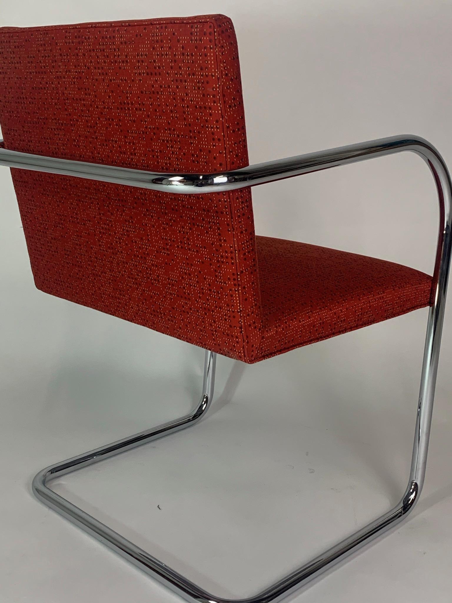 Ludwig Mies van der Rohe for Knoll Tubular Brno Chairs 12 Available 5