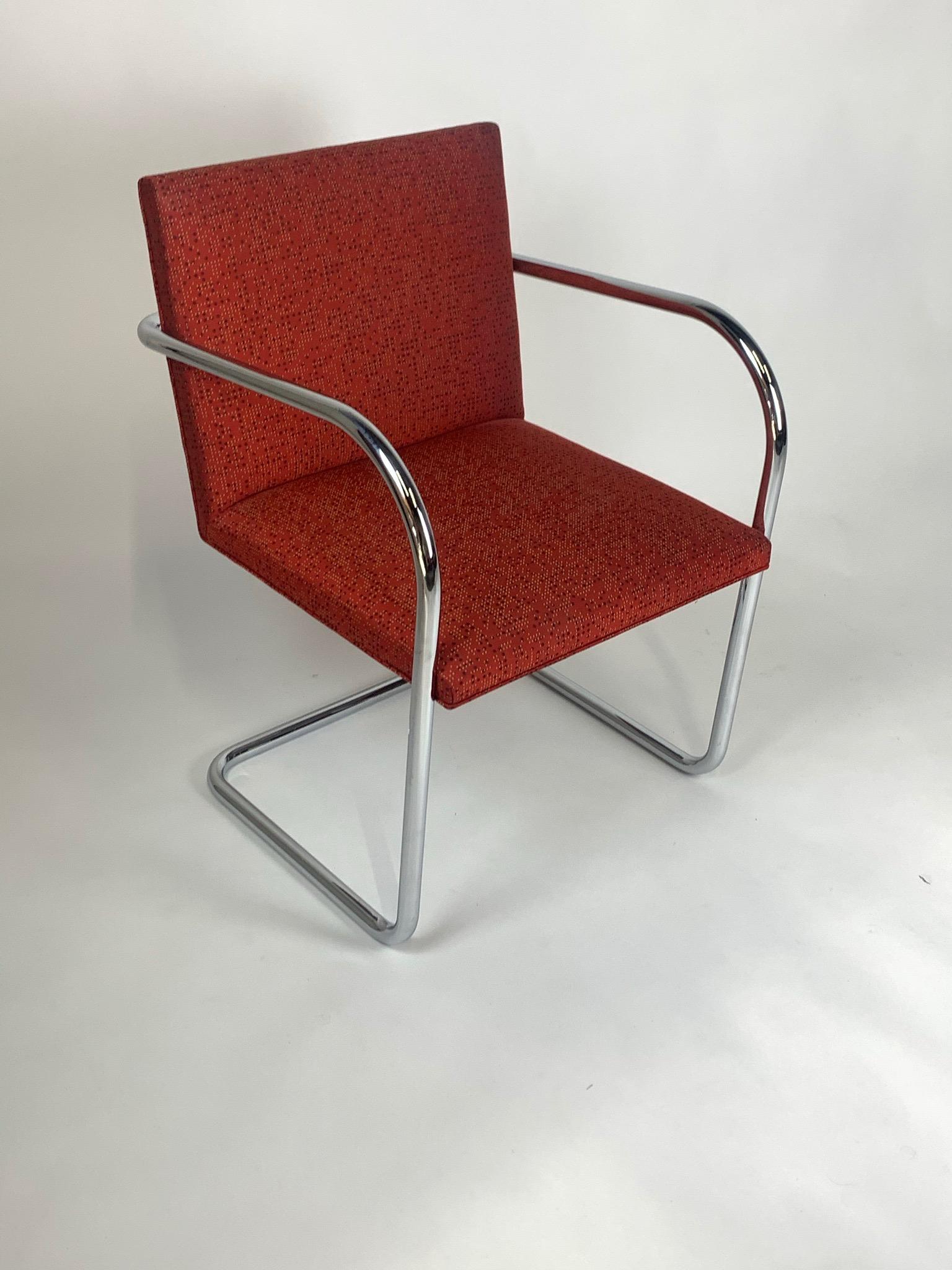 Ludwig Mies van der Rohe for Knoll Tubular Brno Chairs 12 Available 8