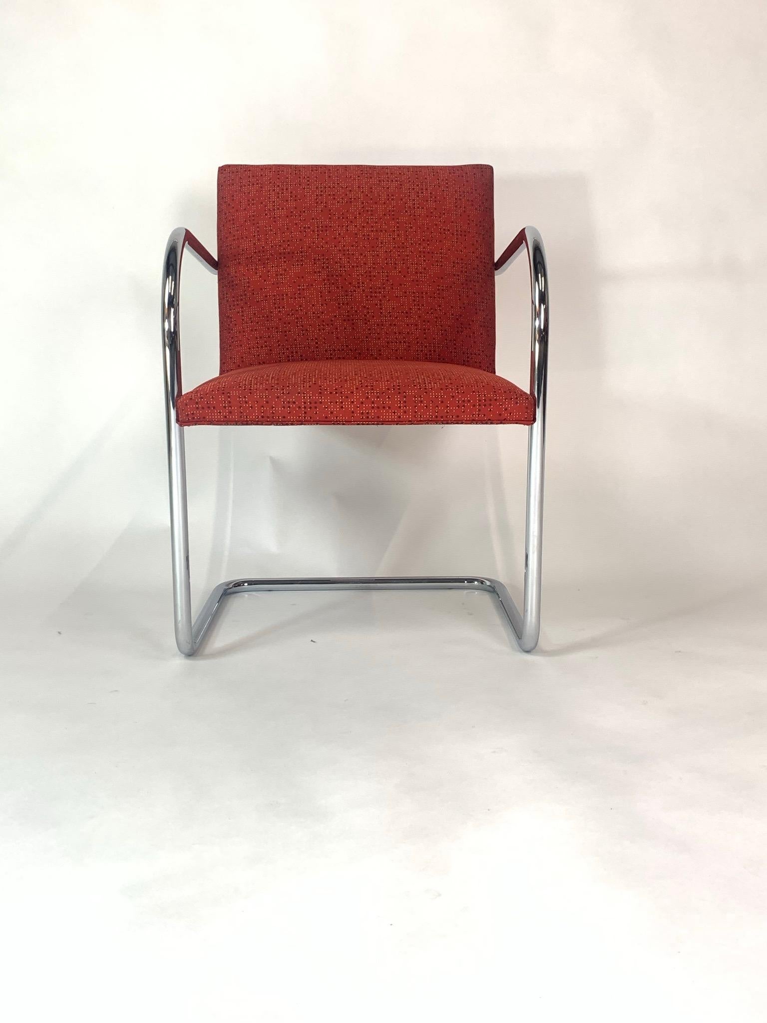 Contemporary Ludwig Mies van der Rohe for Knoll Tubular Brno Chairs 12 Available