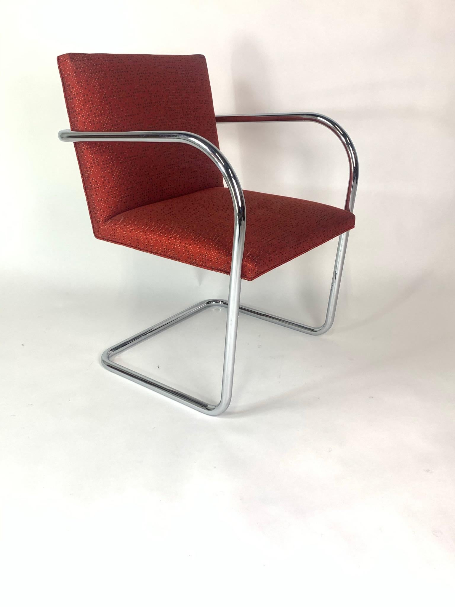 Ludwig Mies van der Rohe for Knoll Tubular Brno Chairs 12 Available 1