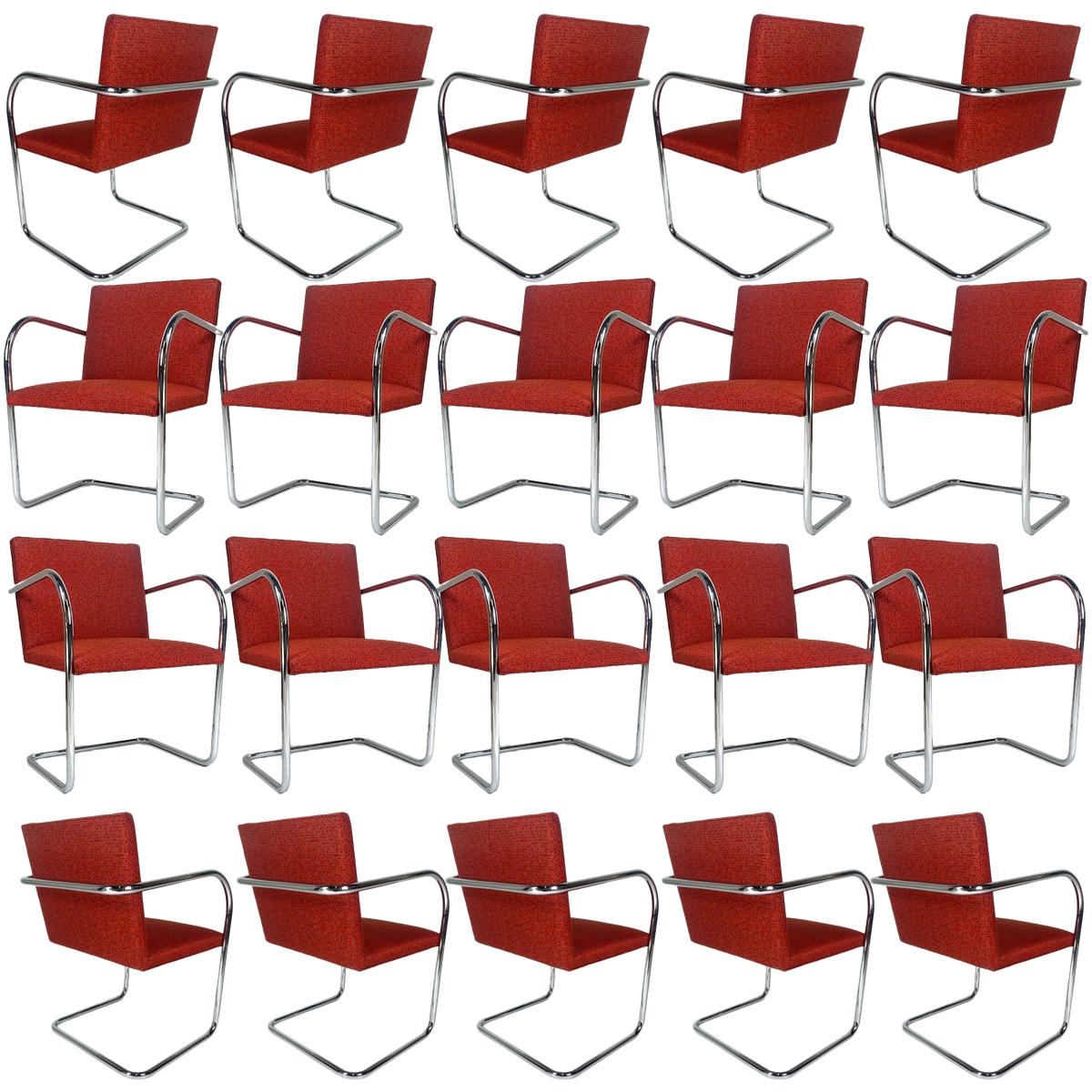 Ludwig Mies van der Rohe for Knoll Tubular Brno Chairs 12 Available