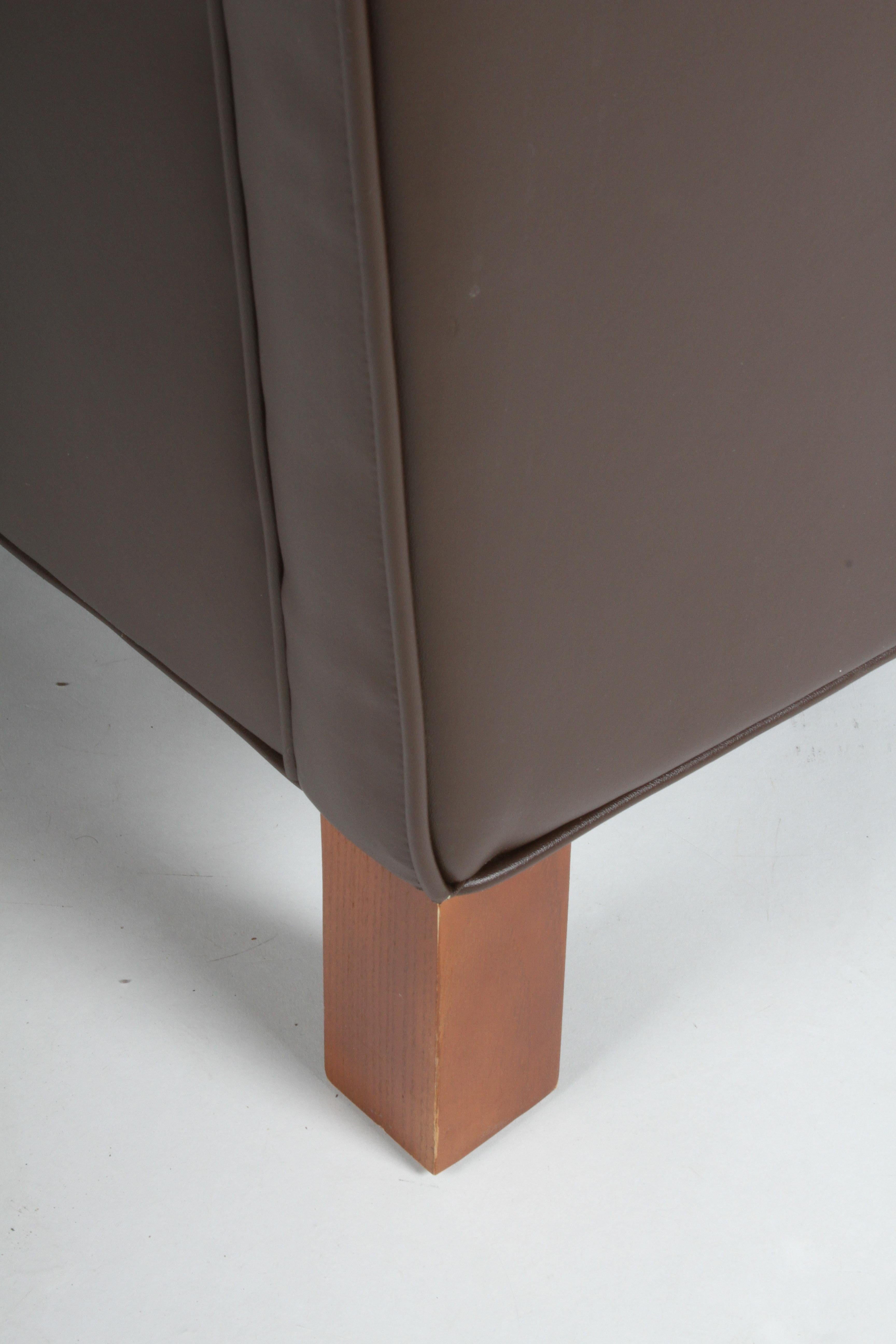 Ludwig Mies van der Rohe Krefeld Brown Leather Lounge Chair für Knoll 3