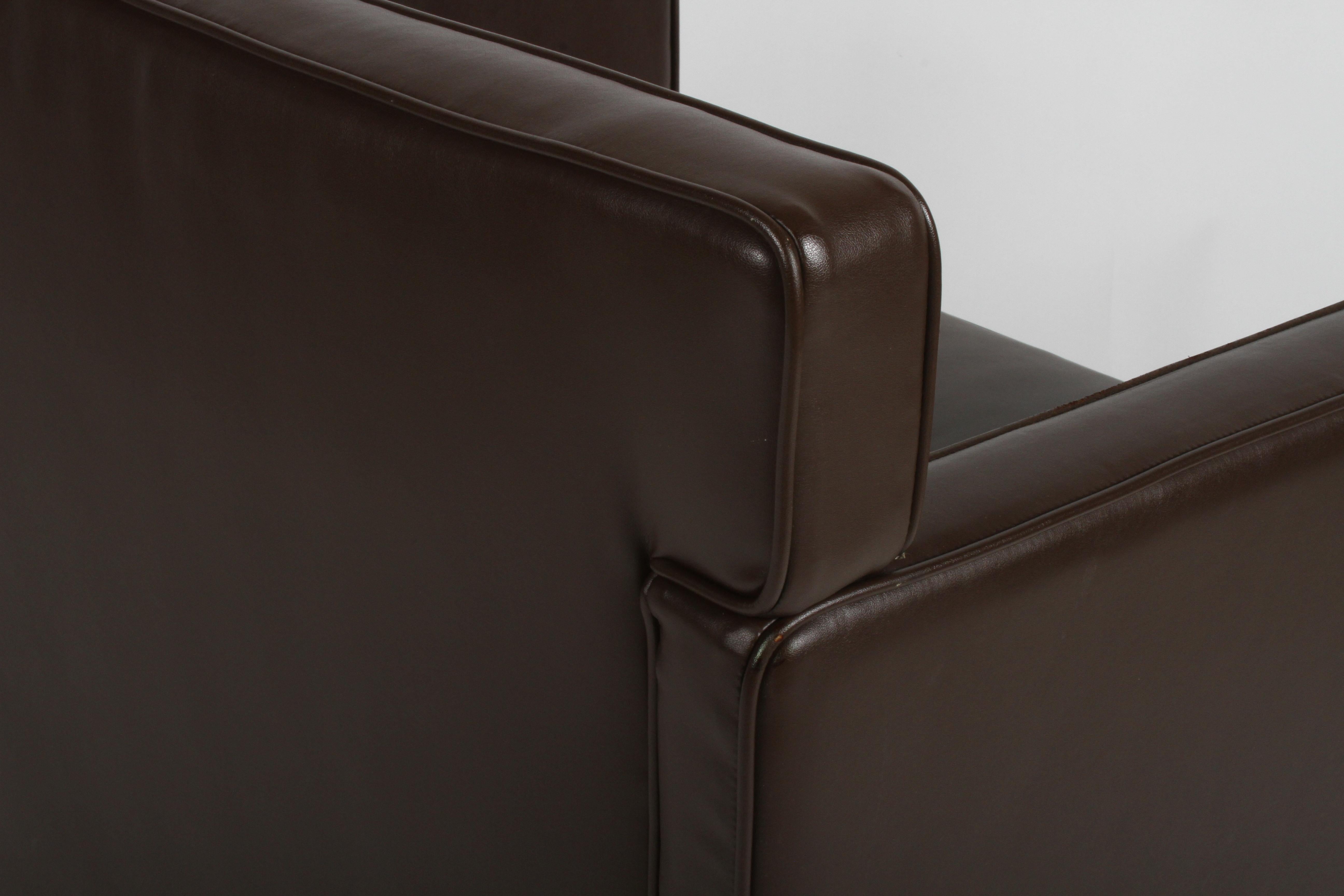 Ludwig Mies van der Rohe Krefeld Brown Leather Lounge Chair für Knoll 2