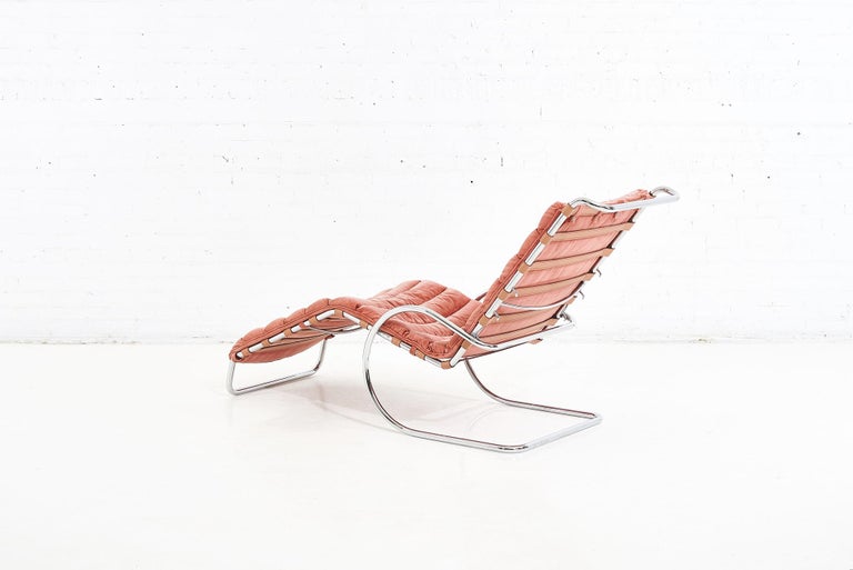 Ludwig Mies van der Rohe MR Adjustable Chaise, Knoll, 1980 For Sale 5