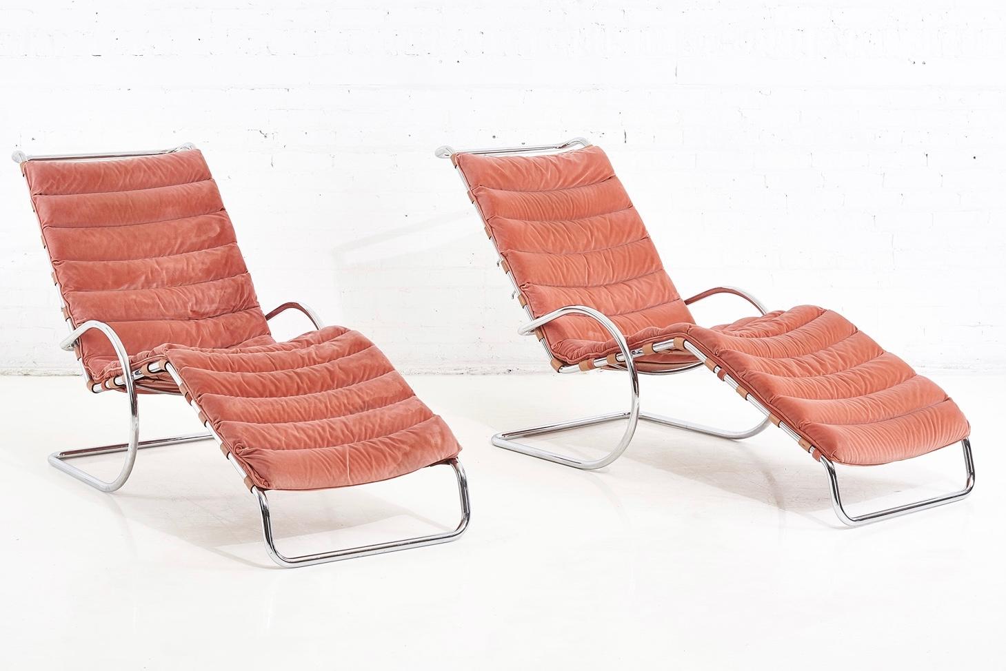 Mid-Century Modern Ludwig Mies van der Rohe Mr Adjustable Chaise, Knoll, 1980 For Sale