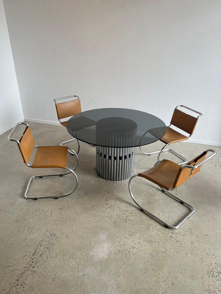 Ludwig Mies Van Der Rohe MR10 Dining Chairs for Knoll International For Sale 4