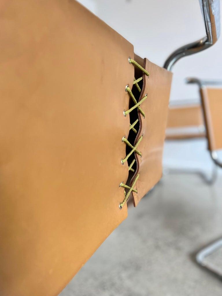 Ludwig Mies Van Der Rohe MR10 Dining Chairs for Knoll International In Good Condition For Sale In Byron Bay, NSW