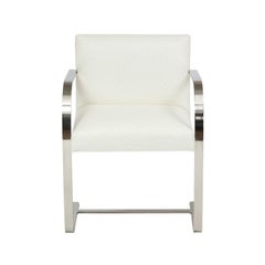 Ludwig Mies van der Rohe Set of 6 BRNO Dining Chairs in Ostrich Leather 1990s