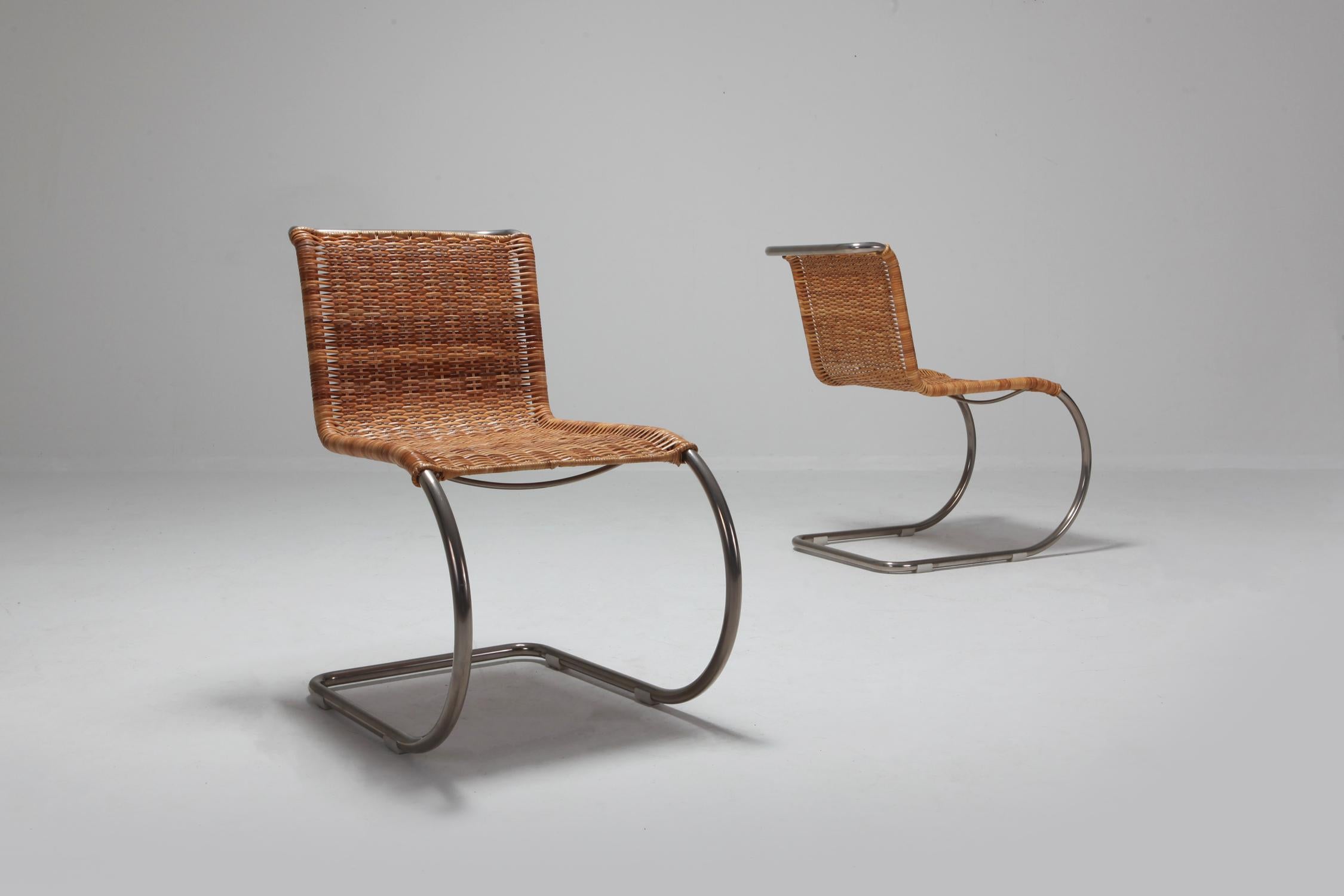 Ludwig Mies van der Rohe Set of Four B42 Weissenhof Chairs by Tecta 3