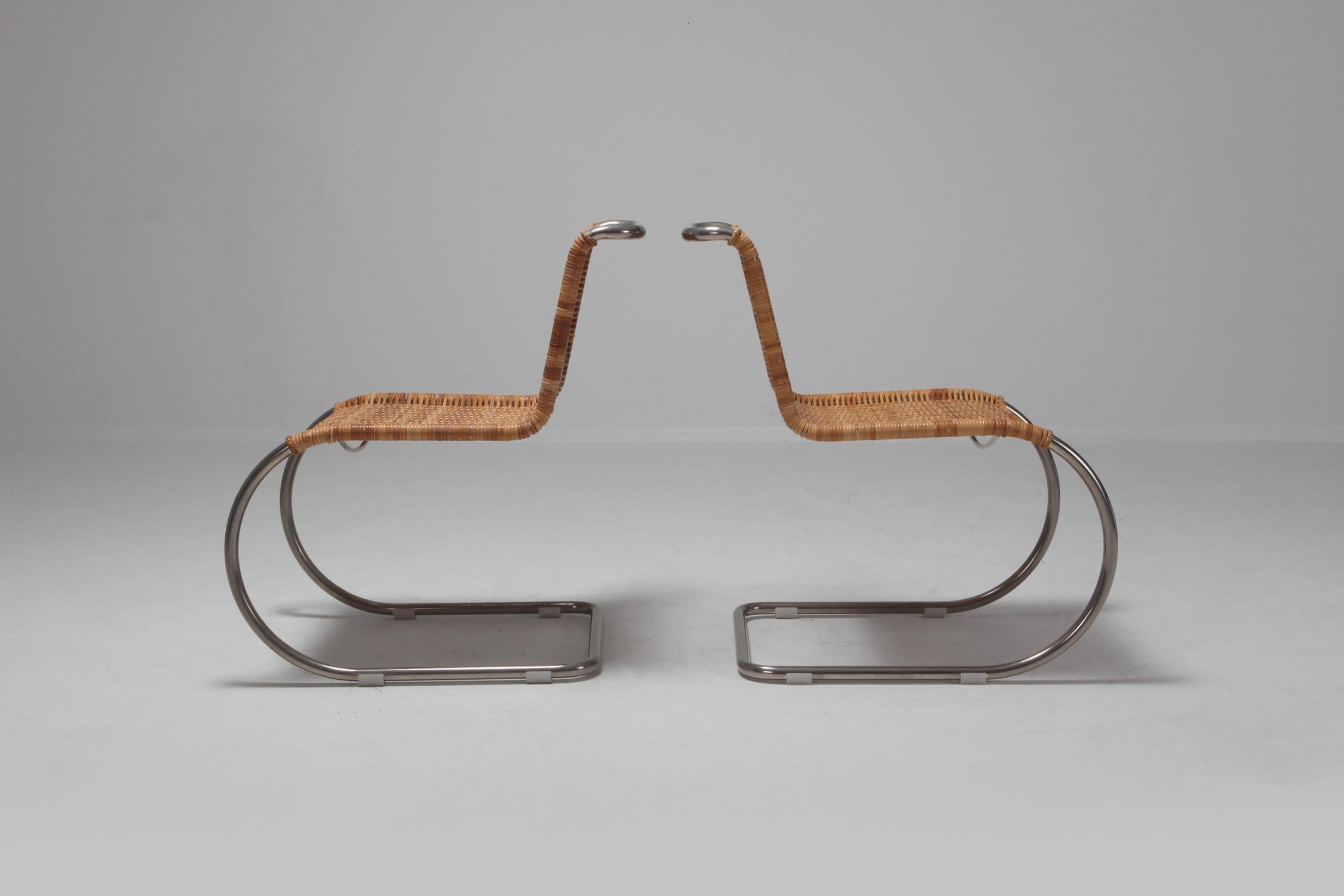 Ludwig Mies van der Rohe Set of Four B42 Weissenhof Chairs by Tecta 4