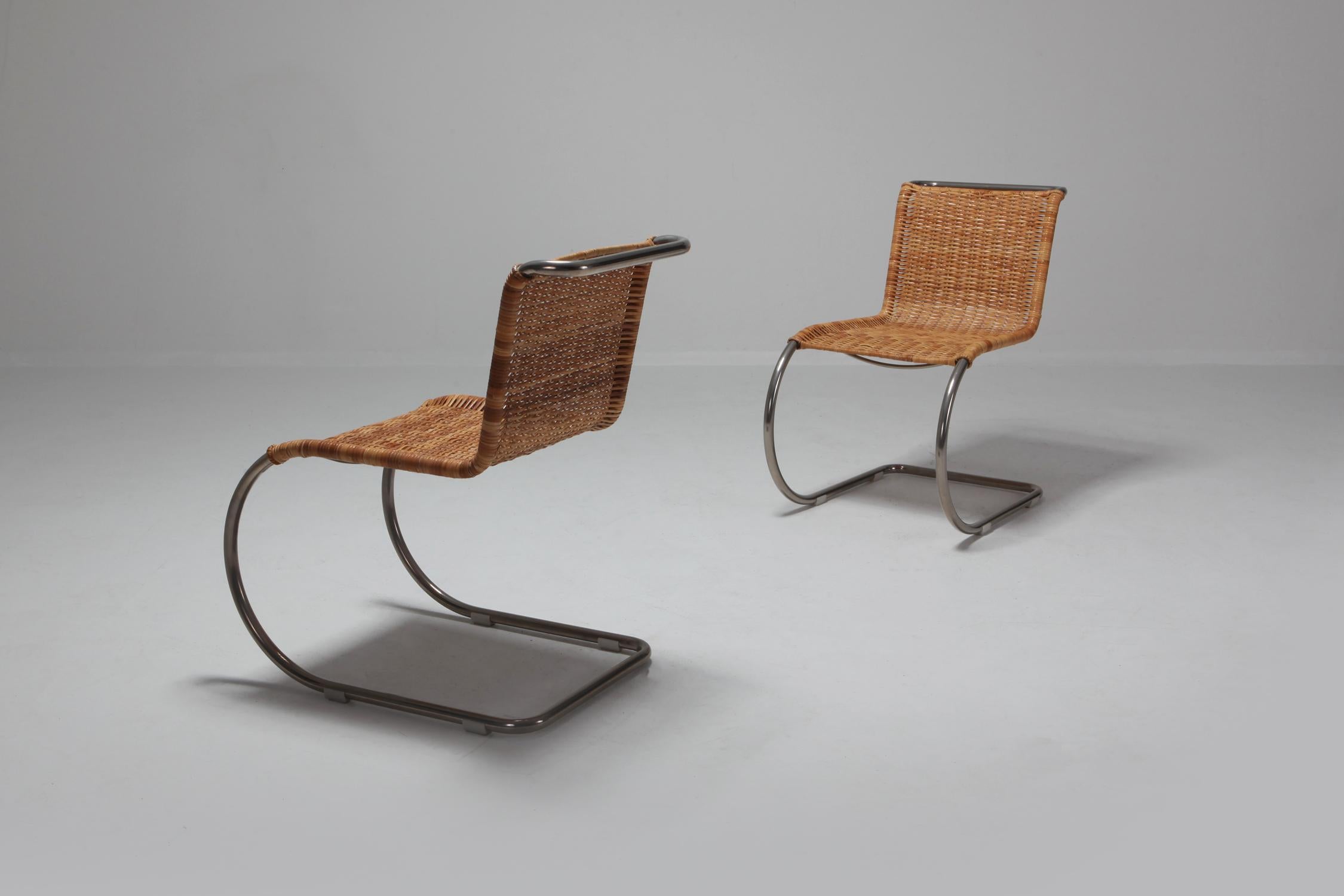 Ludwig Mies van der Rohe Set of Four B42 Weissenhof Chairs by Tecta 1