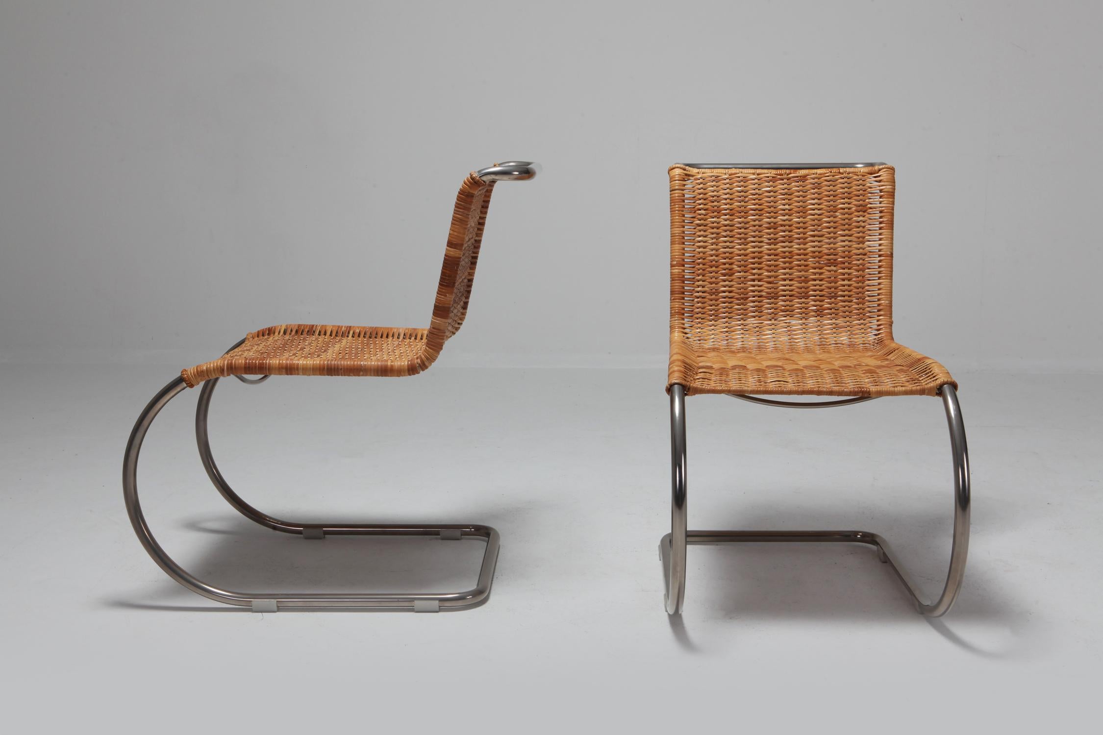 Ludwig Mies van der Rohe Set of Four B42 Weissenhof Chairs by Tecta 2