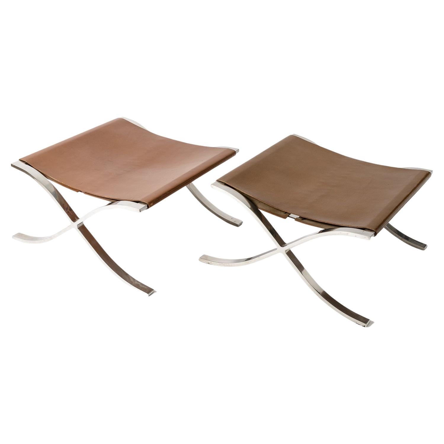 Ludwig Mies Van Der Rohe Sling Ottomans For Sale