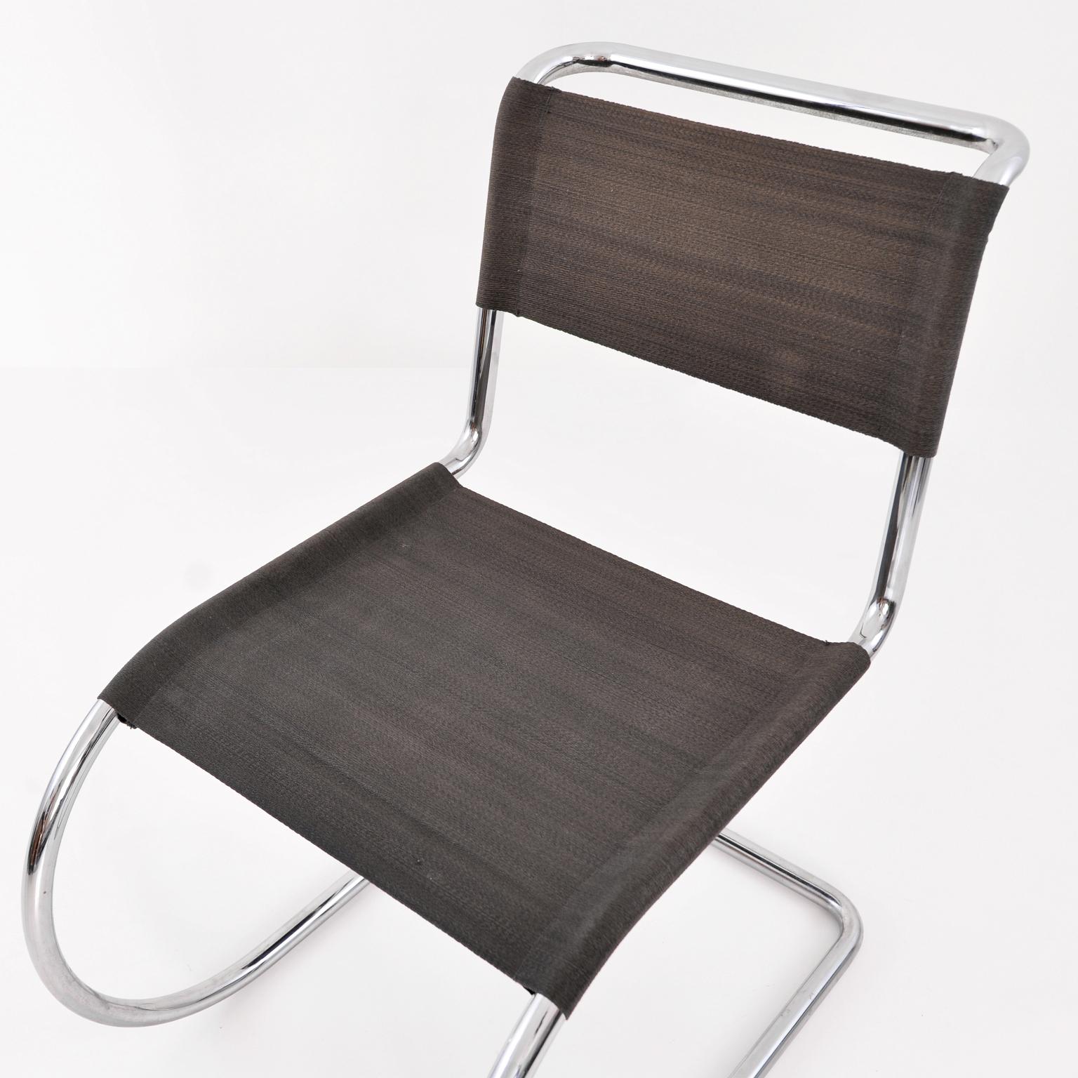 Mid-20th Century Ludwig Mies van der Rohe Weißenhof Mr 10 / Mr 533 Chairs Manufactured by Thonet For Sale