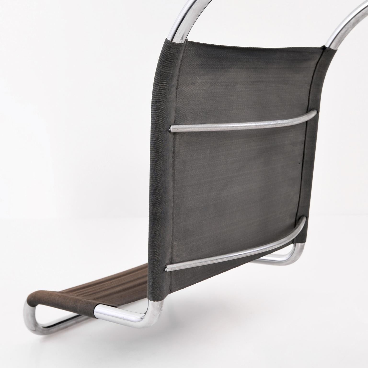 Steel Ludwig Mies van der Rohe Weißenhof Mr 10 / Mr 533 Chairs Manufactured by Thonet For Sale