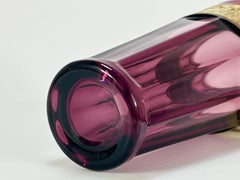 Vase Art Déco Ludwig Moser en cristal améthyste, série Fipop, Karlsbad, années 1920
