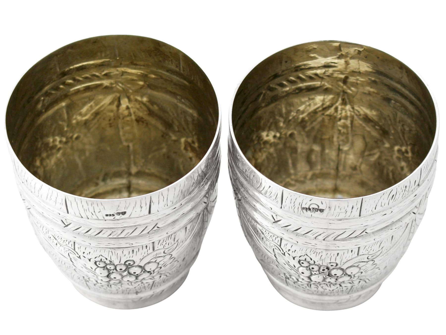 Ludwig Neresheimer Antique German Silver Beaker, Circa 1900 In Excellent Condition For Sale In Jesmond, Newcastle Upon Tyne