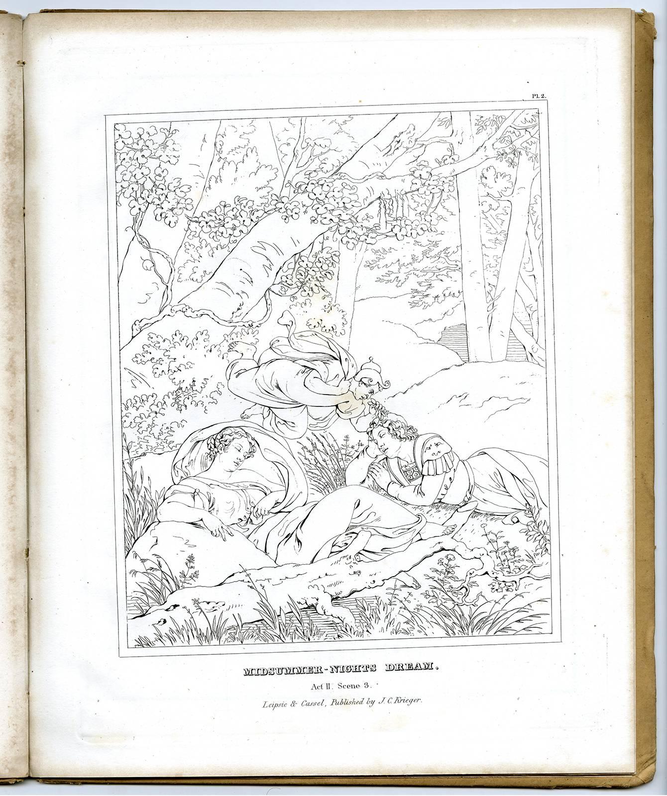 'Skizzen zu Shakespeare's Sommernachtstraum [..]. - Print by Ludwig Sigismund Ruhl