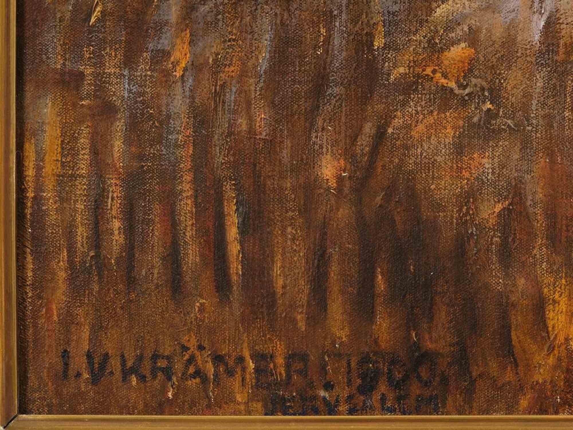 Jerusalén - Óleo de Ludwig Viktor Krämer - 1900 en venta 4