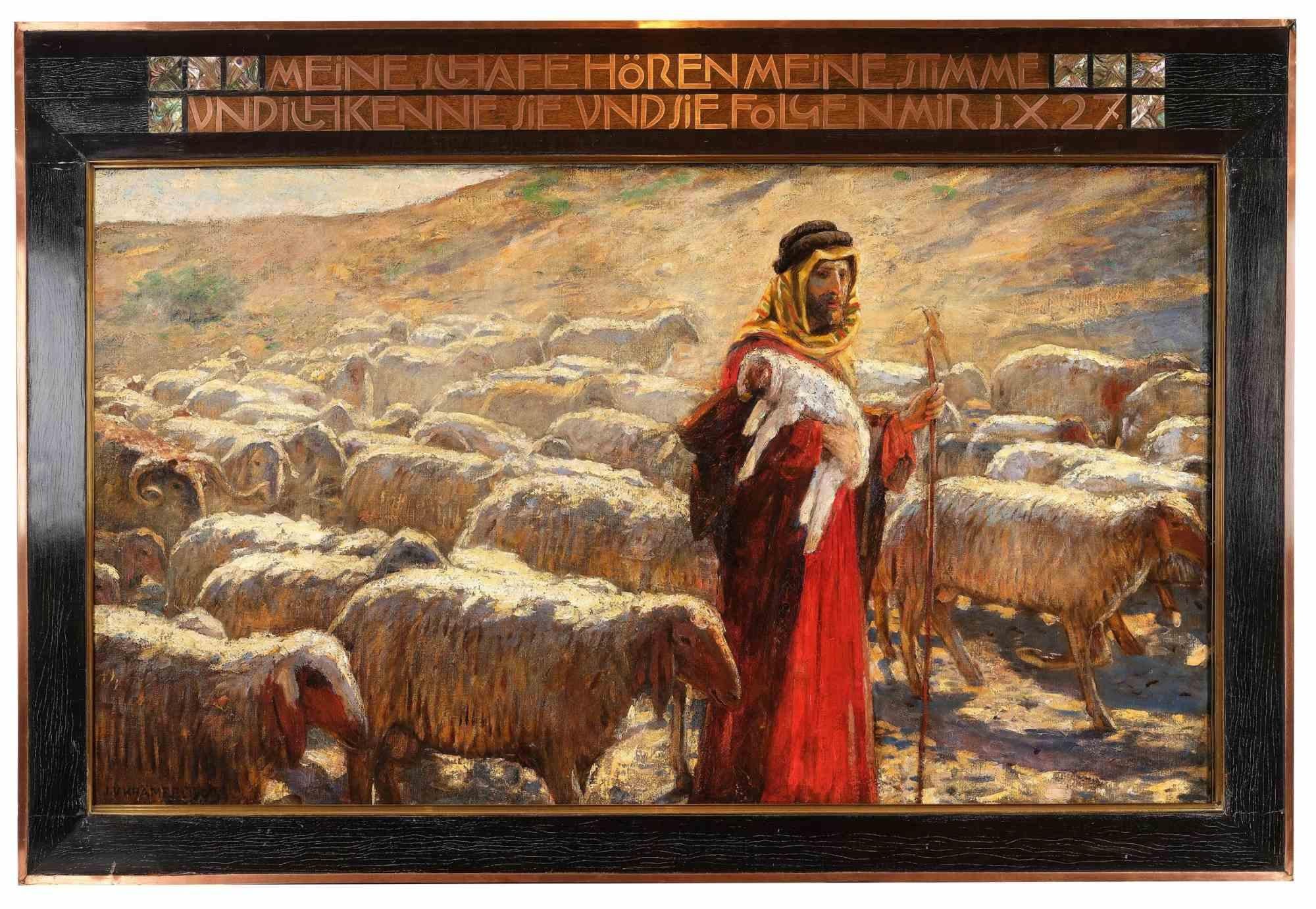 Jérusalem est une œuvre originale de maître ancien réalisée par Ludwig Viktor Krämer (1861-1949) en 1900.

Huile sur toile,

Cadre inclus 98 x 145 cm 

Signé à la main par l'artiste et daté de 1900. 

Au verso : étiquette d'exposition Wr.