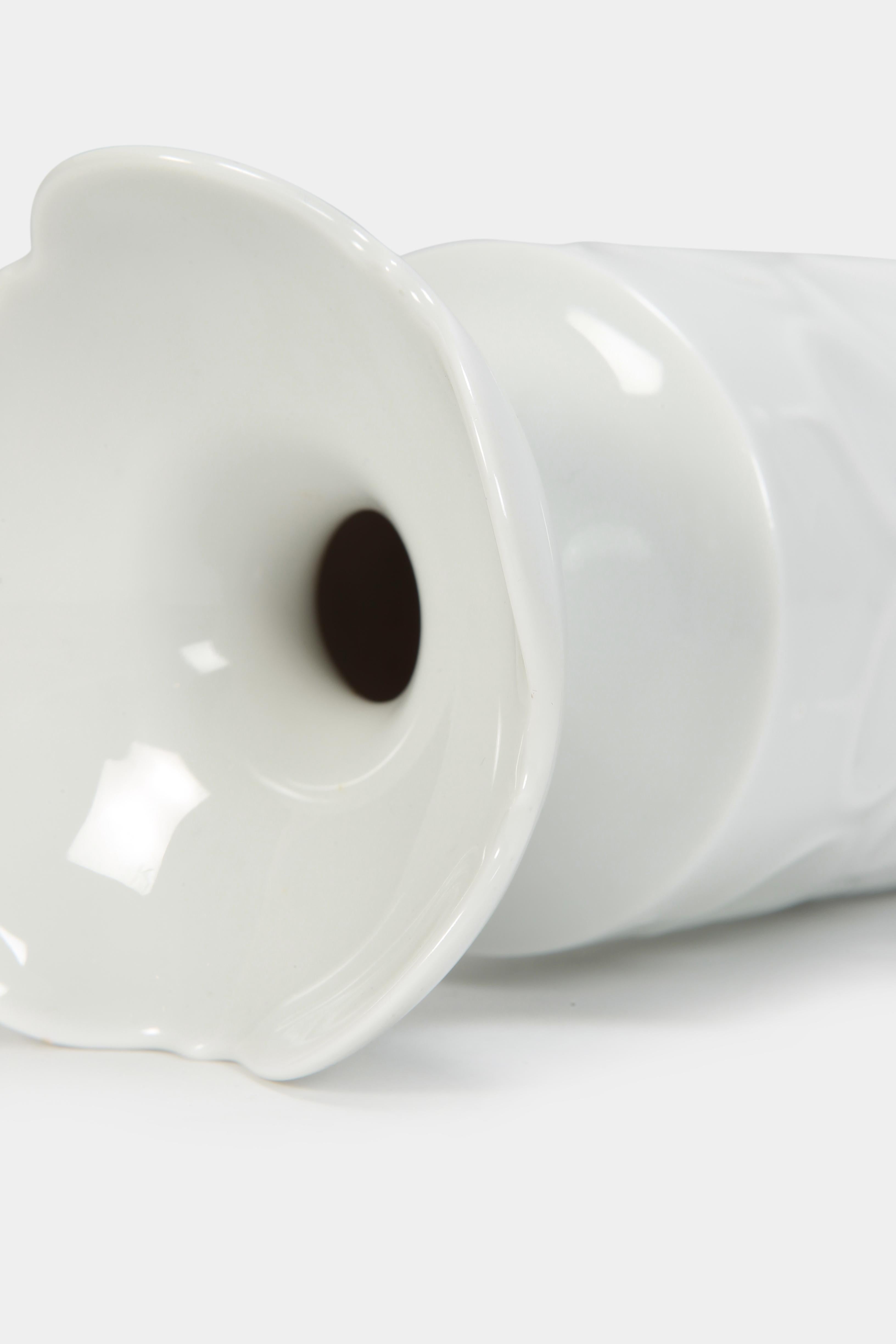 Glazed Ludwig Zepner Weifs Meissen Vase, 1970s For Sale