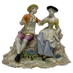 Ludwigsburger Porzellangruppe, J.C. Haselmeyer, ca. 1770.