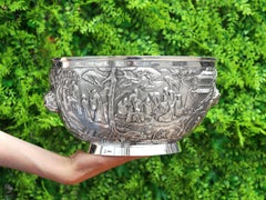 Luen Wo Antique Chinese Export Silver Bowl, circa 1900