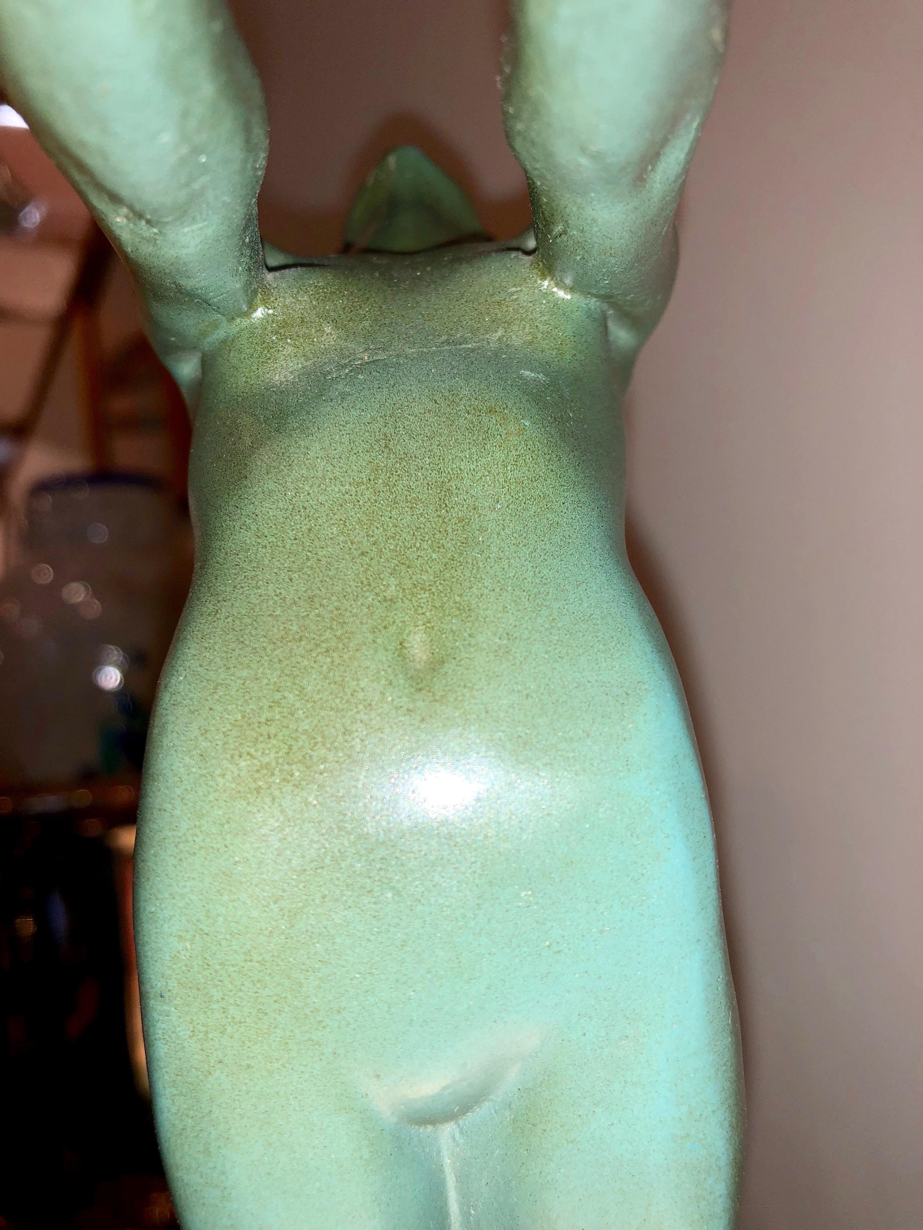Lueur Classic Art Deco Nude Statue by Max Le Verrier 2