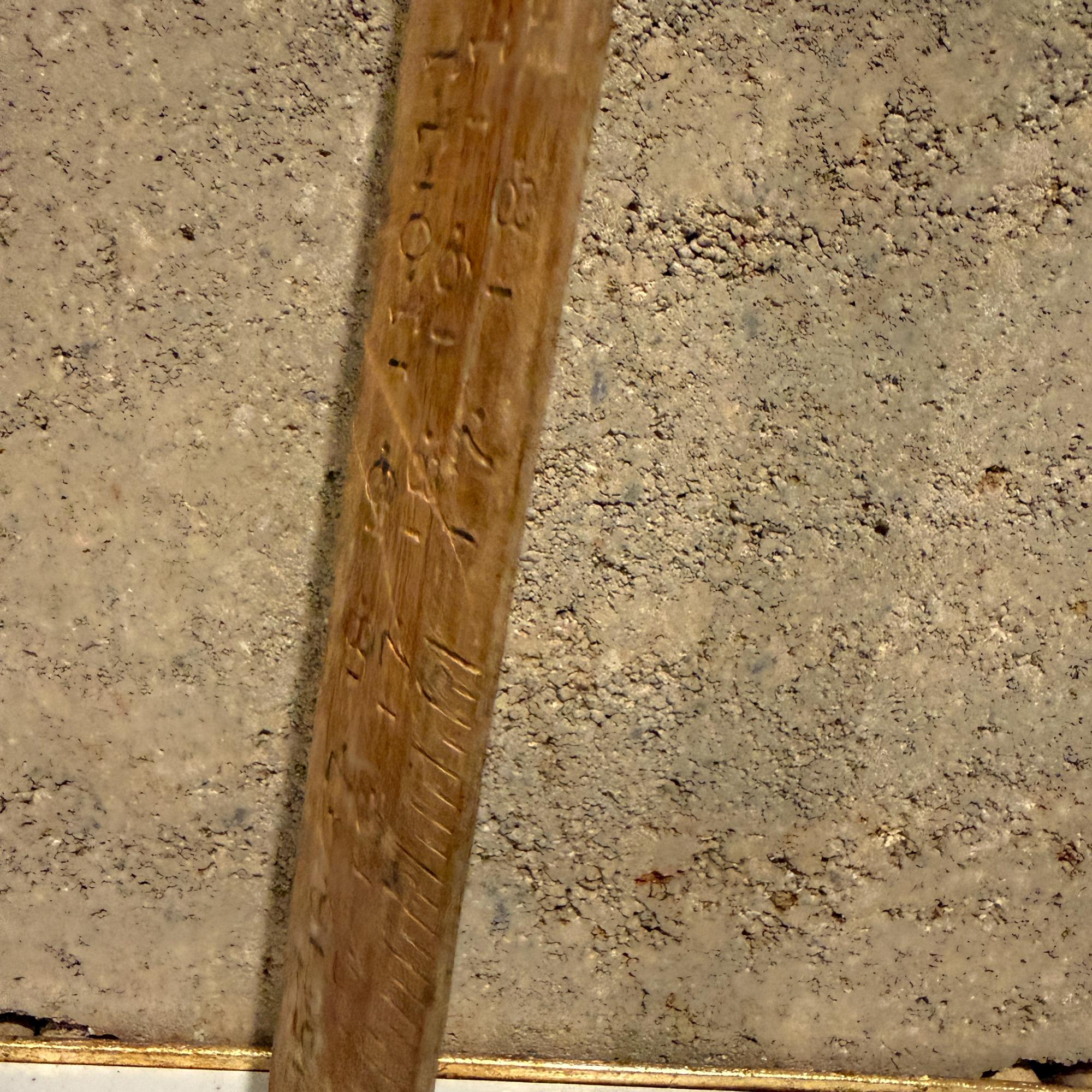 Americano Lufkin Rule Co Vintage Logging Scale Rule Stick Log Scaling Measuring in vendita