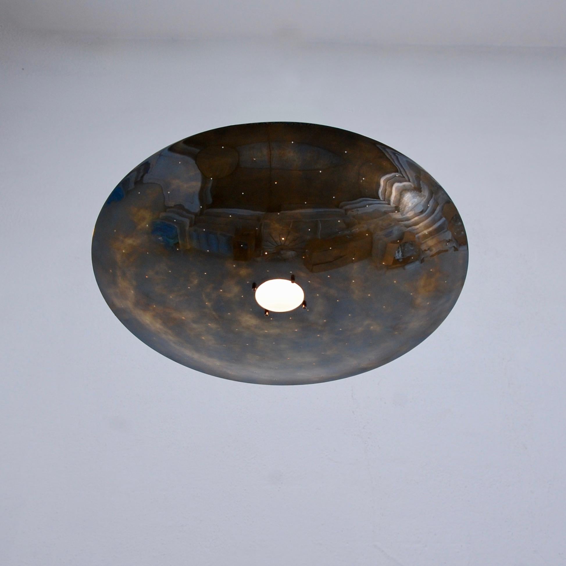 Glass LUfo Ceiling Light For Sale
