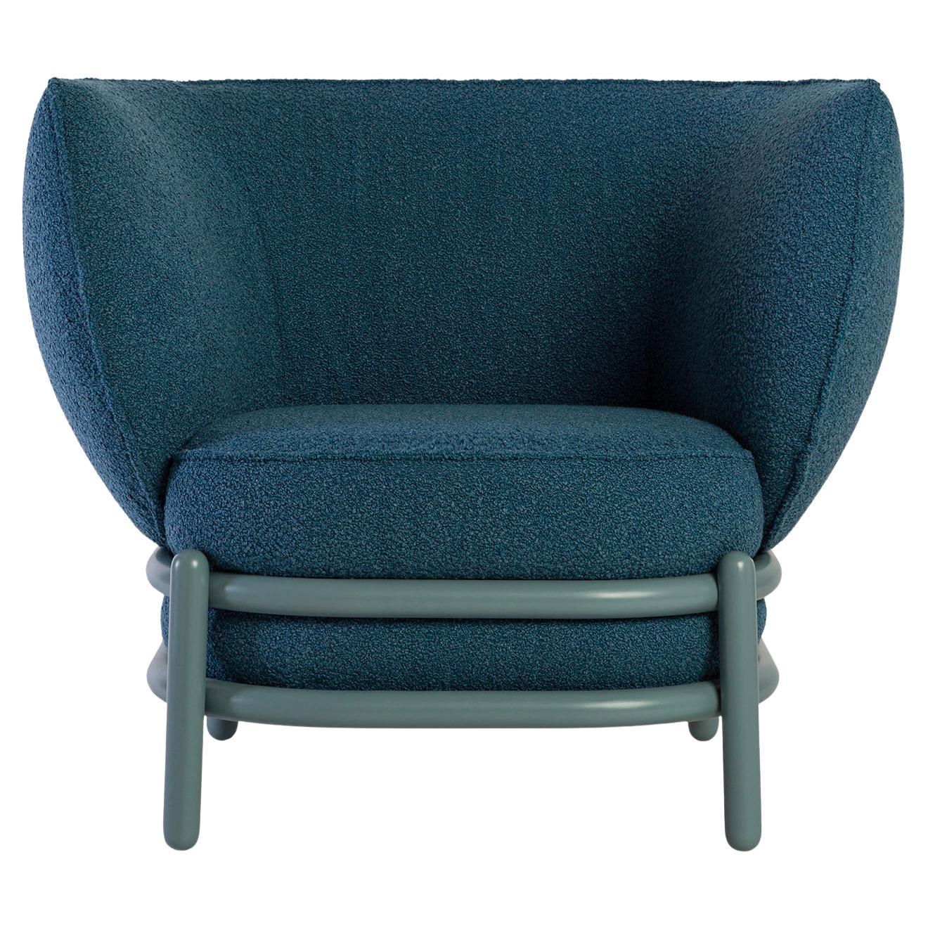 Luftballon Blue Lounge Chair For Sale