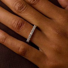 Lugano 2.00 carat diamond 18k white gold eternity band