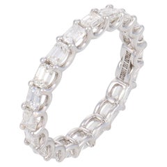 Lugano 2.07 carat diamond 18k white gold eternity band