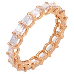 Fascia eternità in oro giallo 18k con diamante di Lugano da 2,23 carati