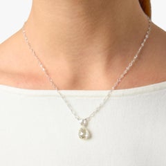 Lugano Collana con diamanti taglio rosa IGI da 5,77 carati in oro bianco 18 carati