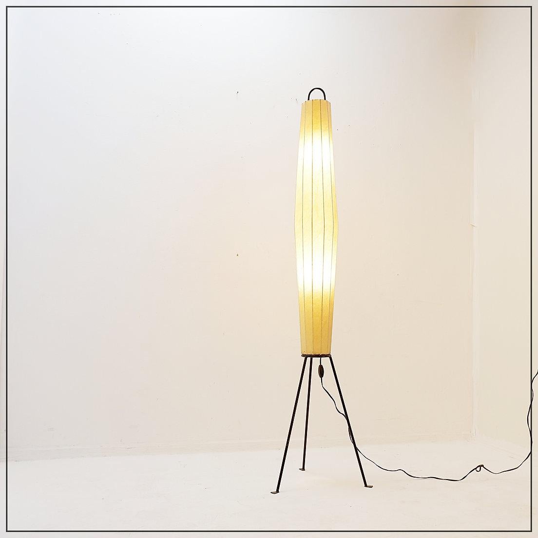Lampada da terra Lugano di H. Klingele per Artimeta Holland, 1957 in vendita 4
