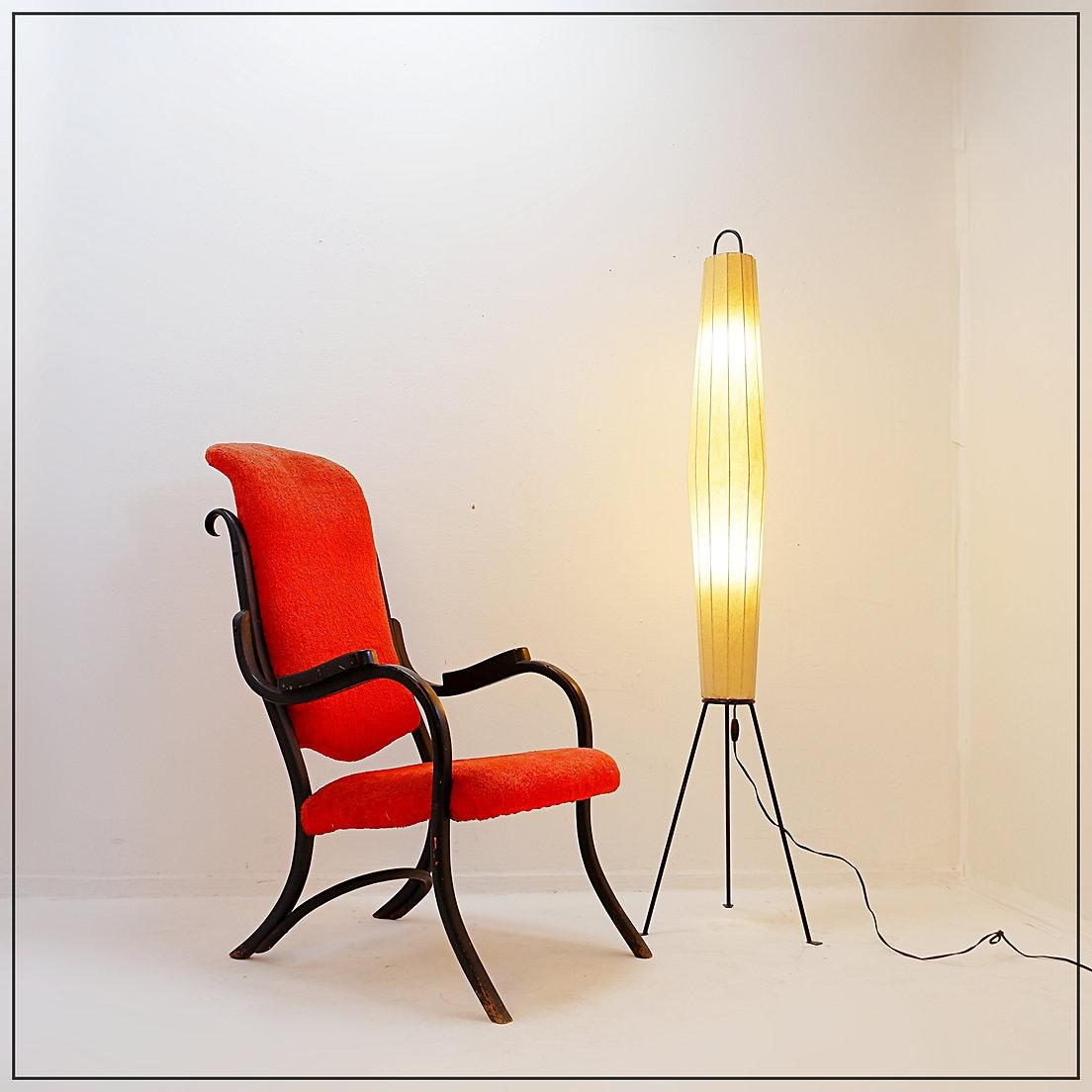 Lampada da terra Lugano di H. Klingele per Artimeta Holland, 1957 in vendita 5