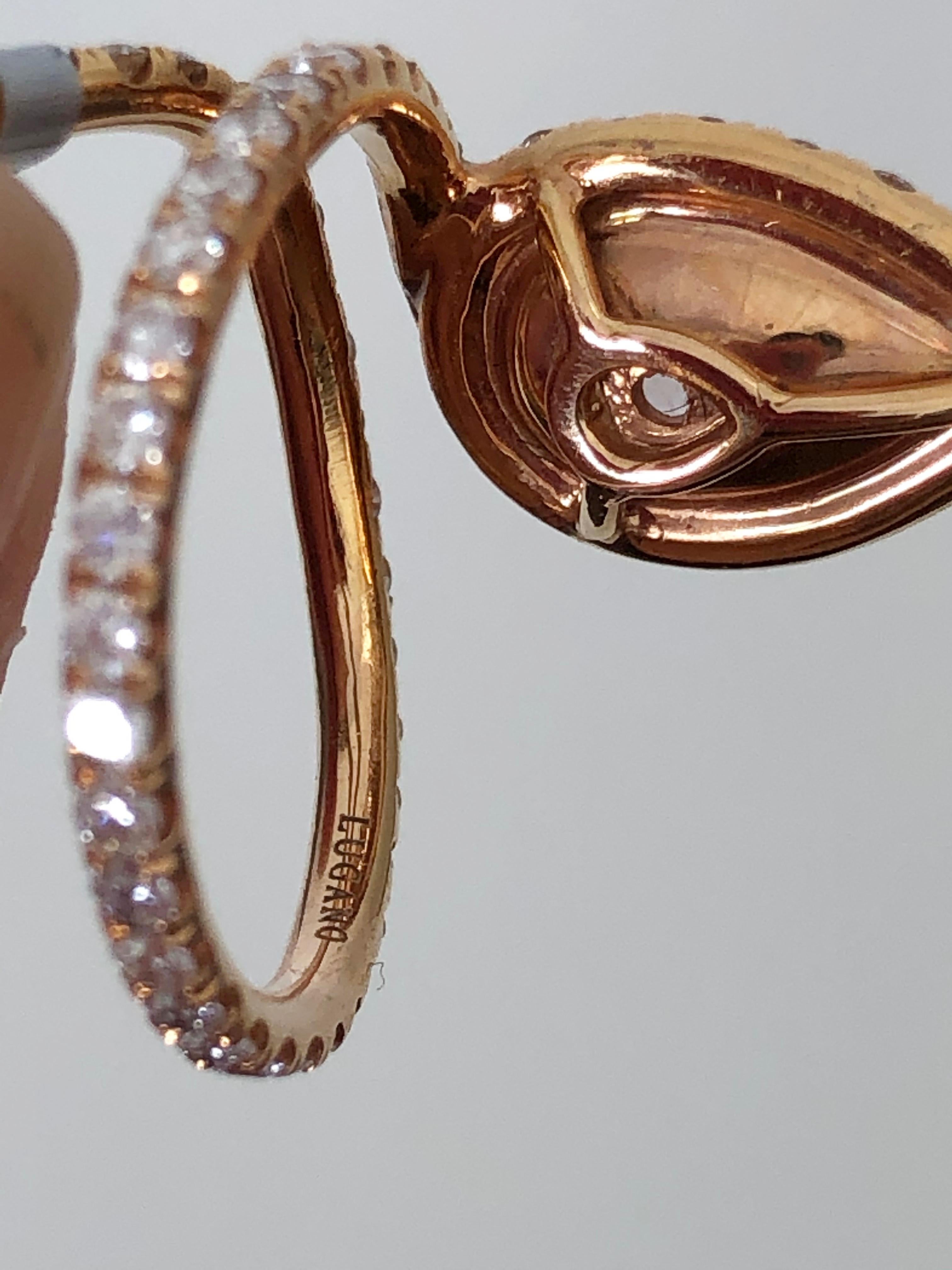 Lugano GIA Natural Fancy Light Pink Pear Shape Diamond Ring in 18 Karat Gold 1