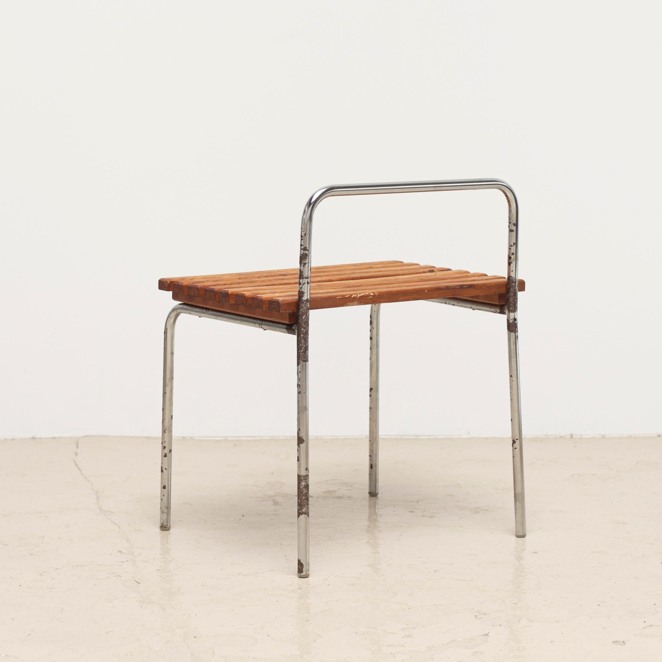 Mid-20th Century Luggage Rack or Stool from Les Arcs, 1960s