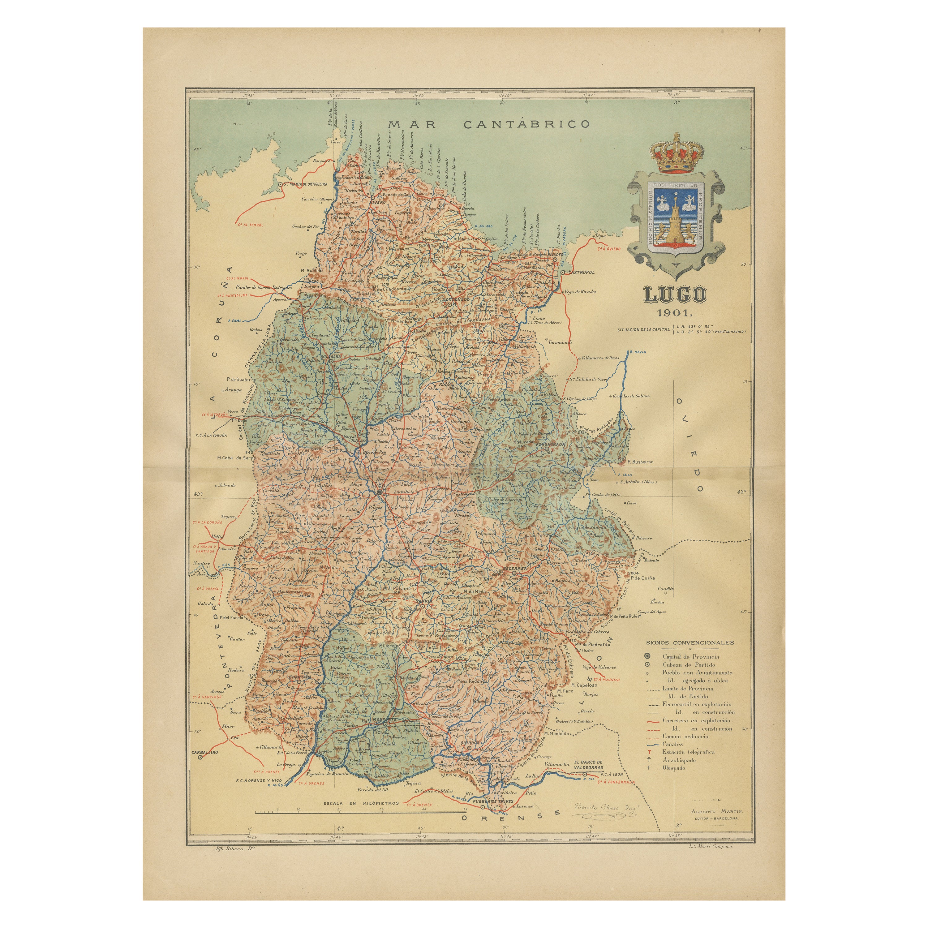 Lugo 1901: Crónica cartográfica de la antigua ciudad amurallada romana de Galicia