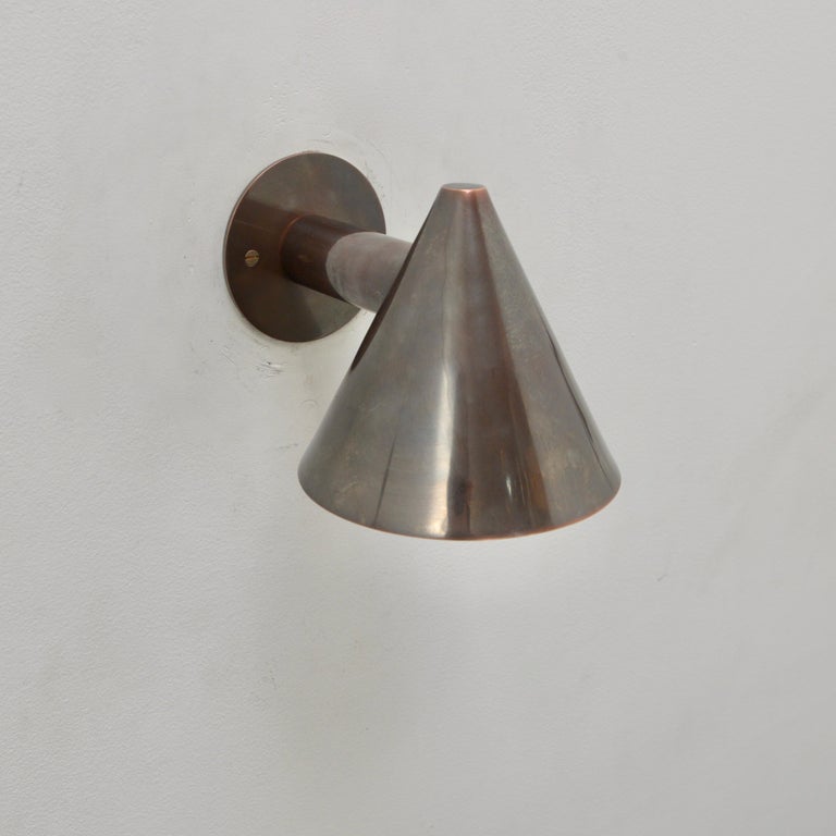 Patinated LUhans Indoor Outdoor Sconce 'Pat Cop' For Sale