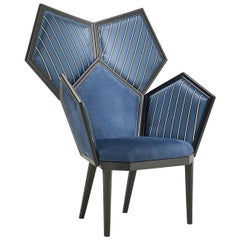 Lui 5/A Blue Armchair by Philippe Bestenheider