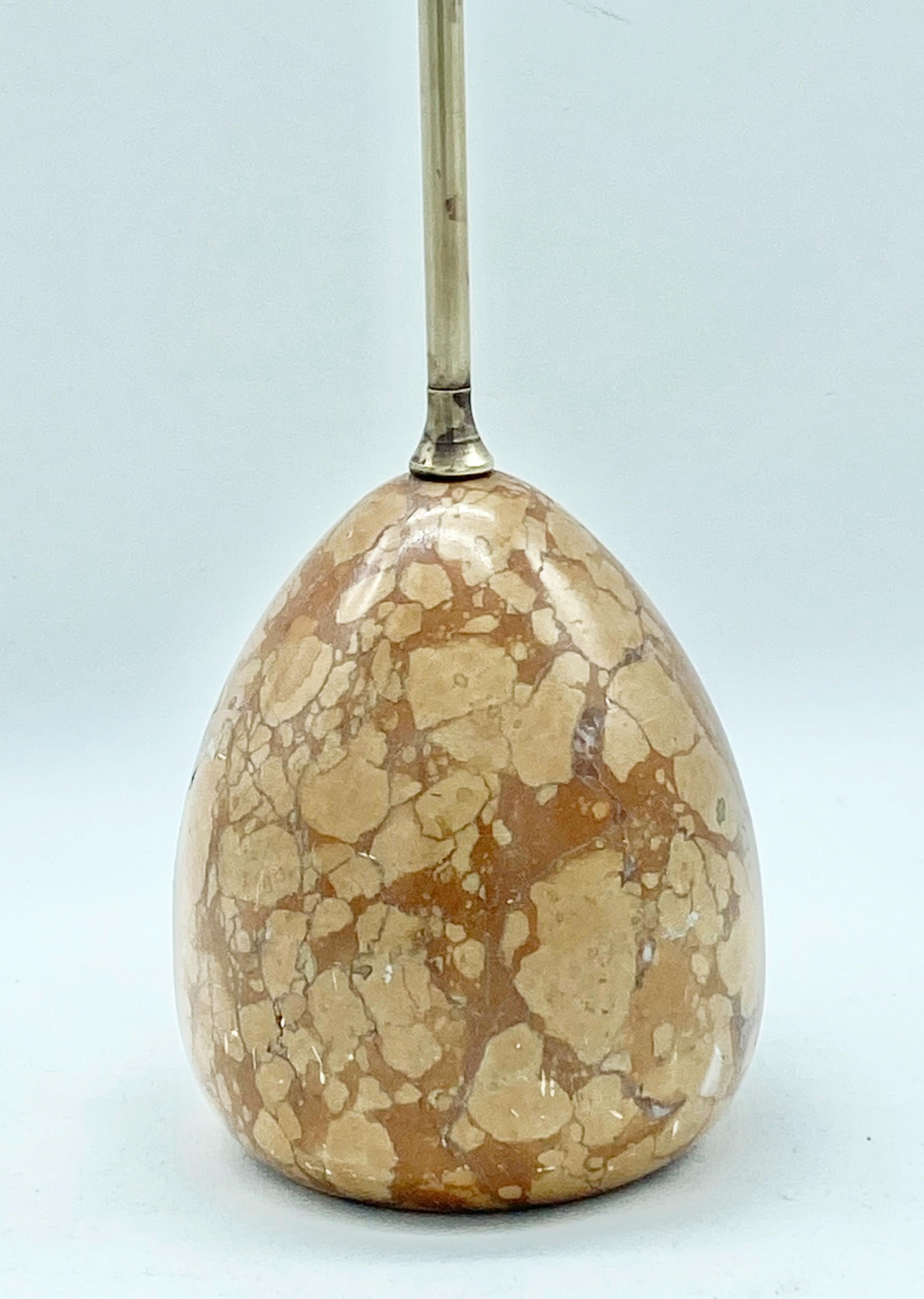 Italian modern doorstop produced in the 1960s by Luigi Caccia Dominioni made for Azucena Milano
In red Verona marble and brass
Architectural object
Sculptural
Nautical.
  