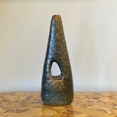 Luigi und Sophie De Lerma, Italienische Vase aus organischem Steingut, Moderne der Mitte des Jahrhunderts